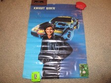 Rare 1983 Knight Rider Tv Show David Hasselhoff Universal Studios Poster