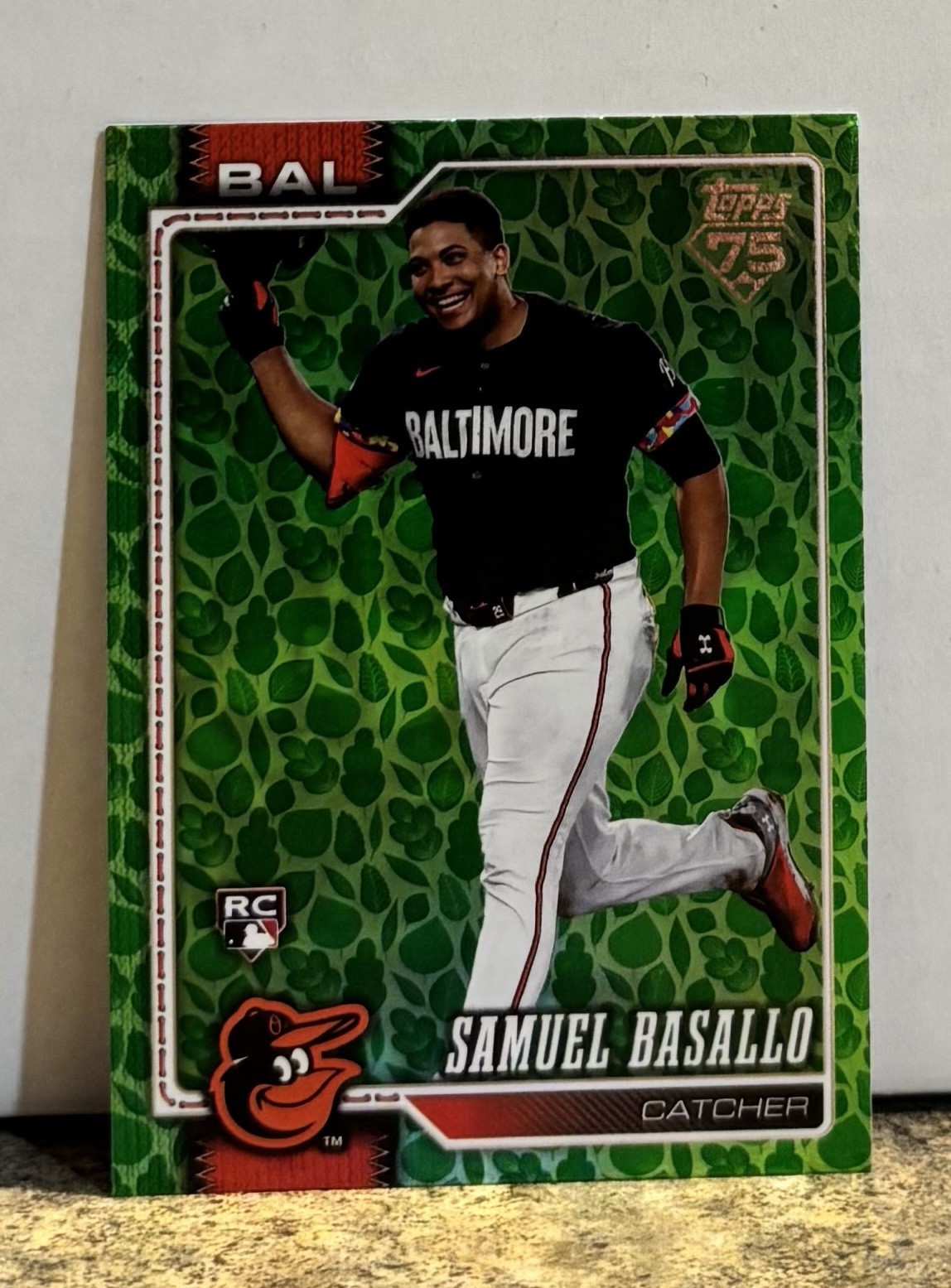 2026 Topps Series One Holiday Parallel Samuel Basallo #104 RC