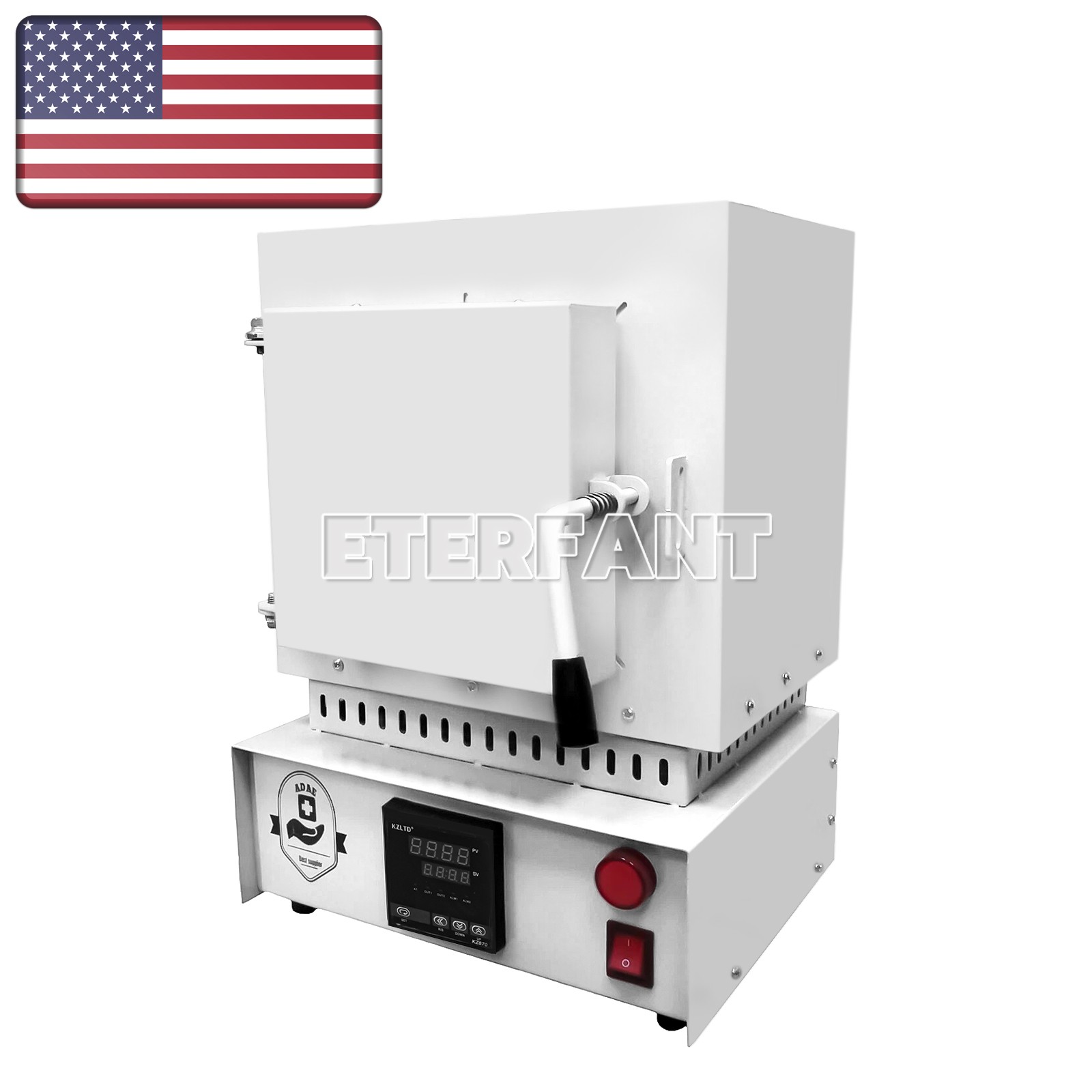 Dental 2000W Wax Burnout Furnace 1100℃ High Temperature Mini Wax Muffle Oven