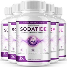 Sodatide Digestive Health Supplement - 300 Capsules 5 Pack 