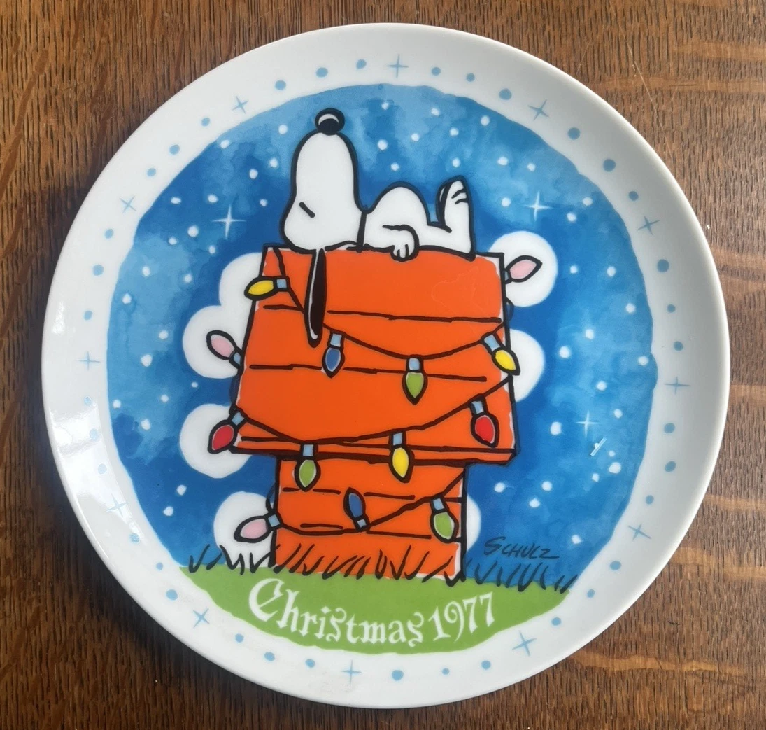 Peanuts Christmas Plate In Schmid Collectibles for sale | eBay