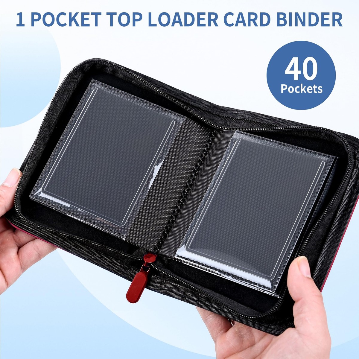 one pocket card binder 1 Pocket Toploader Binder 40 Pockets One Pocket Mini Trading Card  Album,Diamo