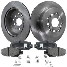 Rear Brake Disc Rotors and Pads Kit for Lexus SC300 SC400 Toyota Supra GS300