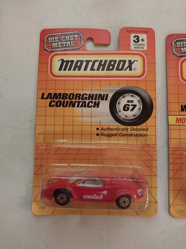 2 Vintage Matchbox Diecast 1993 Lamborghini and GMC Wrecker - Picture 2 of 6