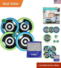 Portable Trampoline Paddles Disc Set: 4 Players for Beach, Park  Home Play
