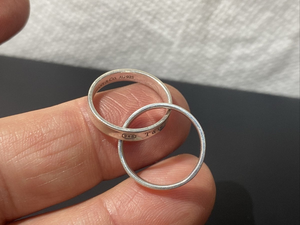 Tiffany & Co 1837 Sterling Silver AG925 Double Interlocking