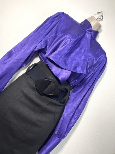 Liquid satin blouse long sleeve size 12 - Picture 5 of 10