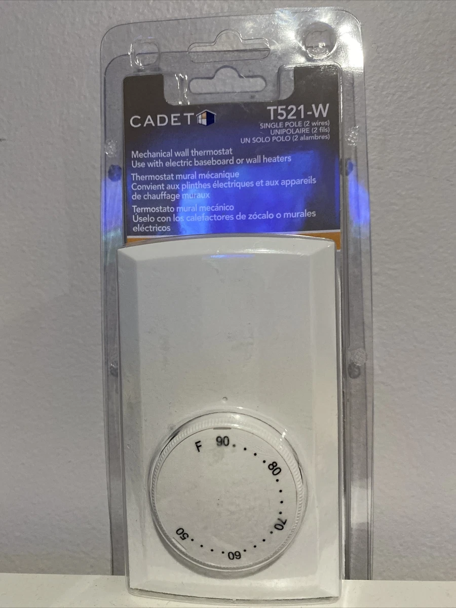 NEW Cadet T521-W Mechanical Wall Thermostat Single Pole | eBay