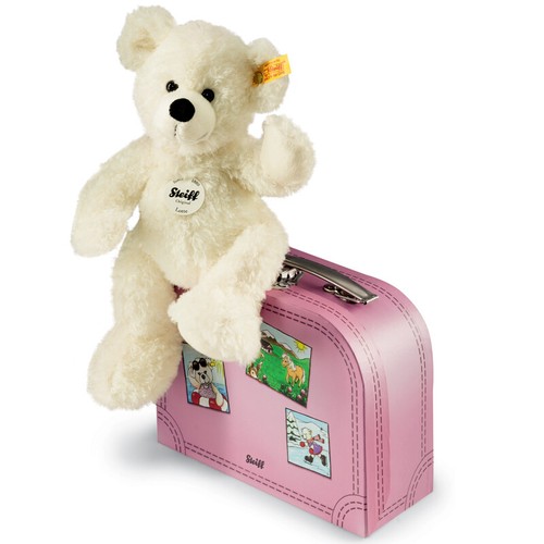 Steiff ' Lotte 'Oso de Peluche en Rosa Maleta - Lavable Juguete - | eBay