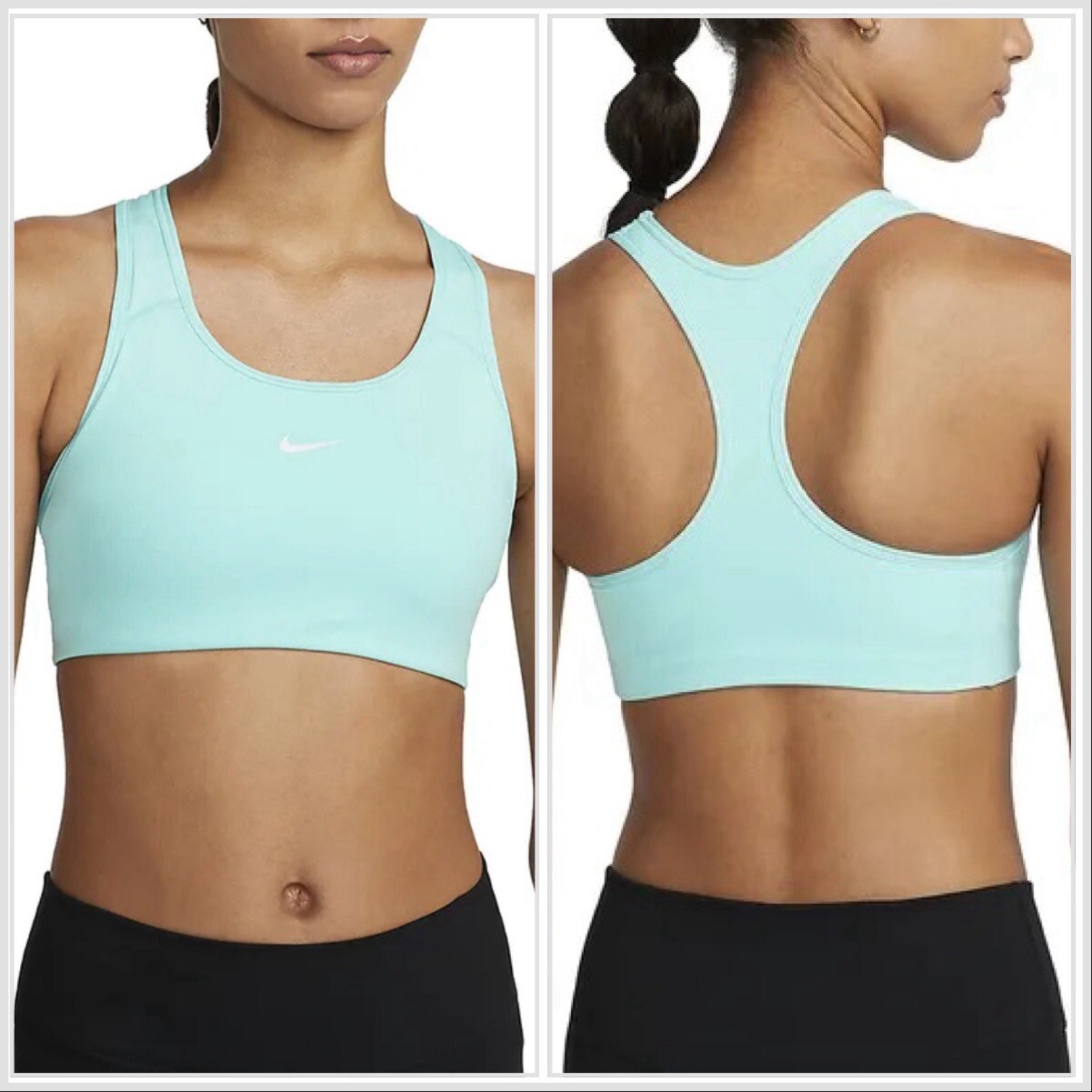 Nike Dri-FIT Copa Aqua Medium-Support Padded Sports Bra Size Medium