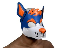 Leather Puppy Mask, Cosplay Dog Head, Mask,pup play Party ,adjustable ,pup play