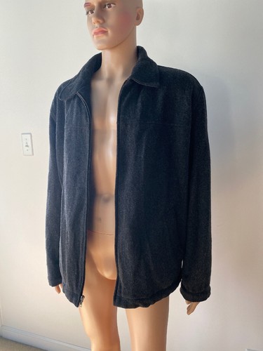 Abrigo Gap Oscuro Gris Carbón Reciclado Mezcla de Lana Chaqueta con Cremallera Frontal Para Hombre Talla L - Imagen 10 de 12