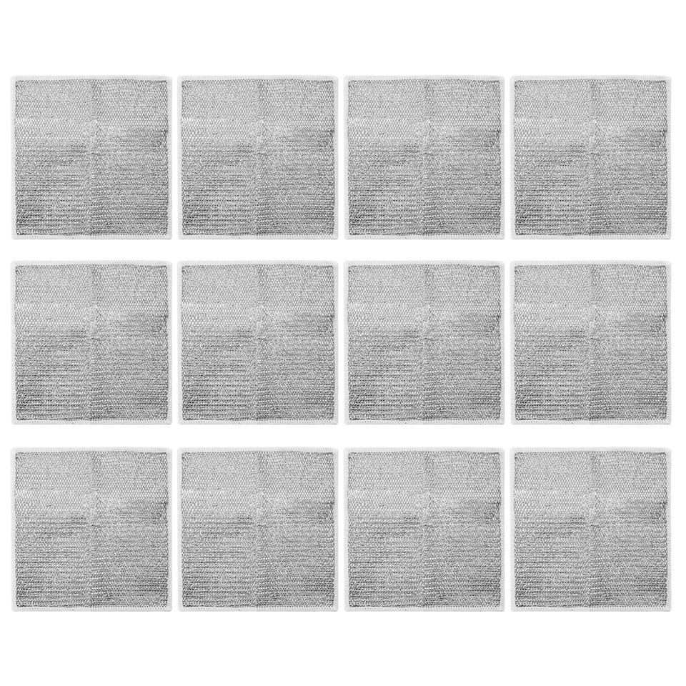 12pcs Dish Cloth Cleaning Rag Reusable Double Sided Wear Resistant