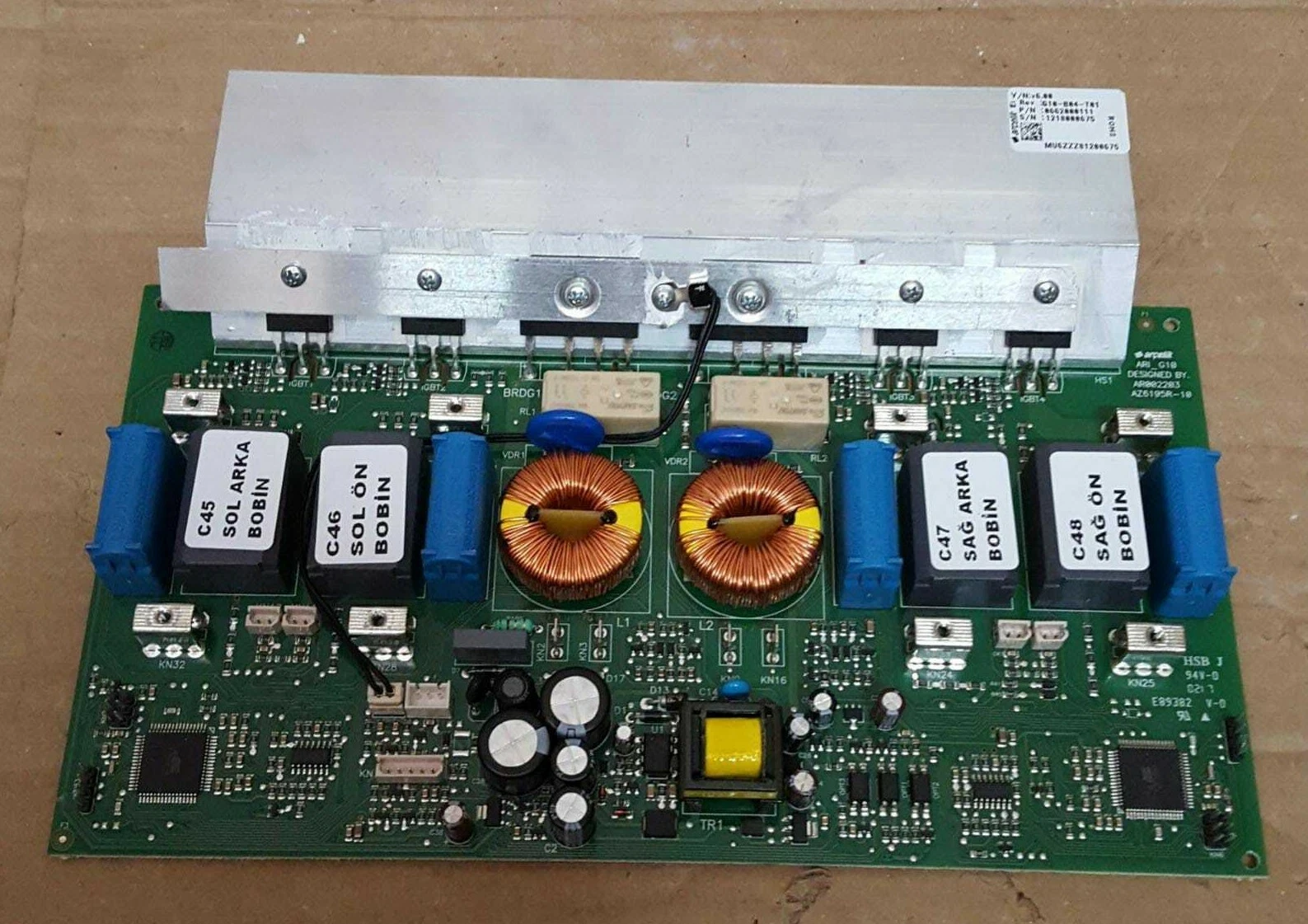Replacement Power Supply Panel for BEKO Pro HXI64401ATX Electric Induction Hob
