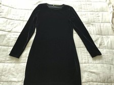 Womens Black Top Mini Dress Size Small