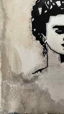Frida Kahlo Abstract Painting Abstrakte Kunst Art Kunst Handmade Original 24x30c
