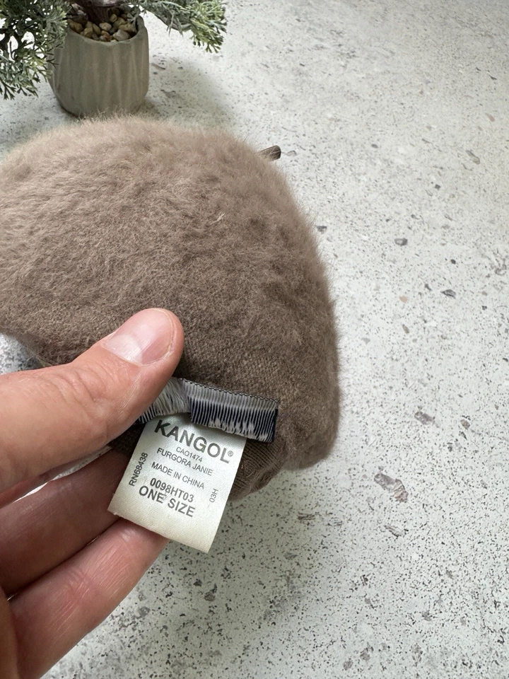 KANGOL бежевый меховой Janie Furgora Angora берет шляпа женщин OS один размер - Изображение 4 из 4