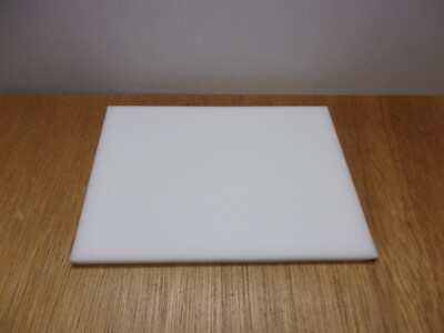 1/4'' Thick X 6'' X 8'' UHMW PE Polyethylene Flat Plate Sheet Stock White