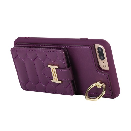 Funda protectora de cuero con soporte para tarjetas 360° para iPhone 6/7/8 Plus - Imagen 90 de 95