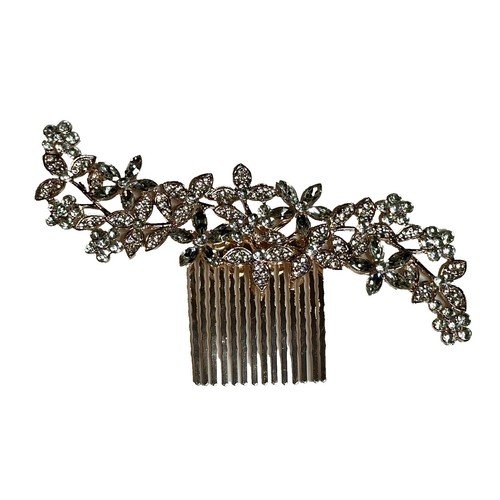 CHANEL Hair Comb Chain Fringe CC Logo Charms Gold Plated 02A  display picture 2