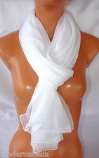 Étole Foulard Homme, Femme Couverture Blanche