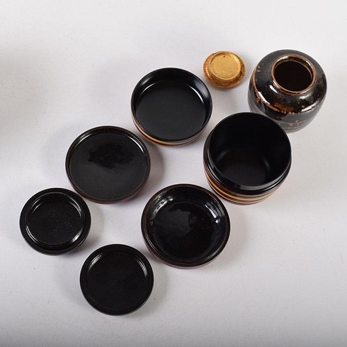 Chabako Wooden Storage Basket Box Tea Ceremony Utensils Set T-0399 - Picture 15 of 20