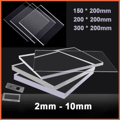 Polycarbonat PC Platte Zuschnitt Dicke 2 mm - 10 mm Klar Verschiedene Größen - Bild 1 von 4
