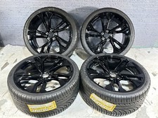 20" WHEELS RIMS TIRES FIT Audi A4 A5 A6 A7 A8 RS7 BLACK RIMS 112MM 2753020 ET32