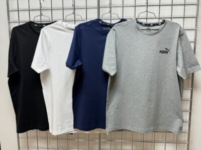 NEW-MEN'S PUMA ESSENTIAL SMALL LOGO TEE, #586668, ASST COLOR AND SIZE  $28.95