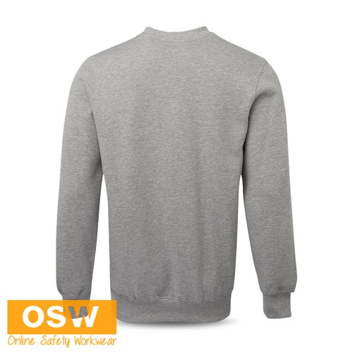 3 x UNISEX Casual Crew Neck PULLOVER Cotton Rich Fleecy Sloppy Joe Sweat Shirts - Picture 5 of 35