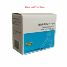 25PCS/box Cholesterol Lipid Test Strips for Zealson Lipid Meter MLA-1