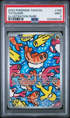 POKEMON PSA 9 2024 SV Twilight Masquerade Tatsugiri 186/167 IR