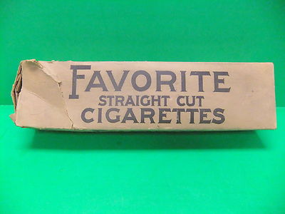 30s cigarettes Favorite Straight Cut Cigarettes Carton 1920's 30's Vintage Tobacco Non  Filter