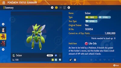 Shiny/non-shiny Scyther/scizor Hisui Alpha 6IV/EV Legends -  Norway