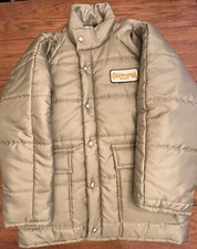 Vintage Zero Zone Outerwear Jacket Size L Olympia Beer Patch Made In USA
