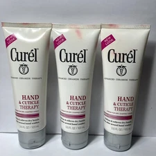 Curel Hand & Cuticle Therapy Cream Lotion 3 Bottles 3.5oz DISCONTINUED