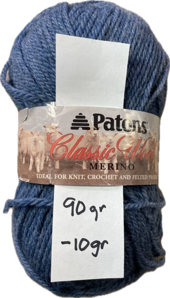 Patons Brand Classic Шерстяной Мерион 100% Шерстяные Мотки Частичные или Перемотанные мотки - Изображение 4 из 4
