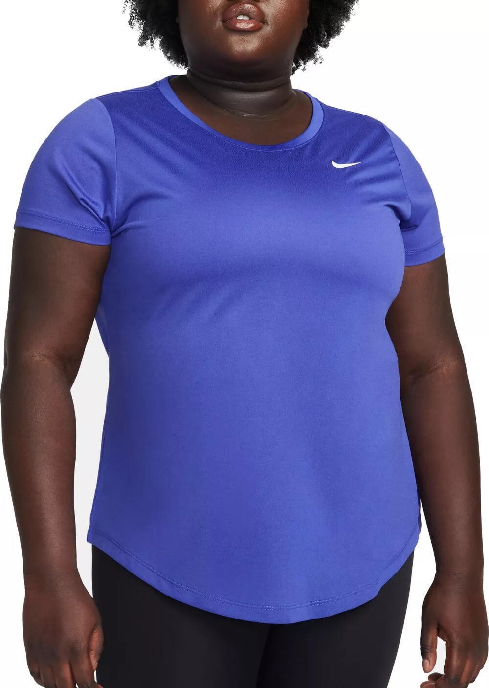 Nike 8966 Womens Blue Plus Size DriFit Legend Training Top Size 1X for