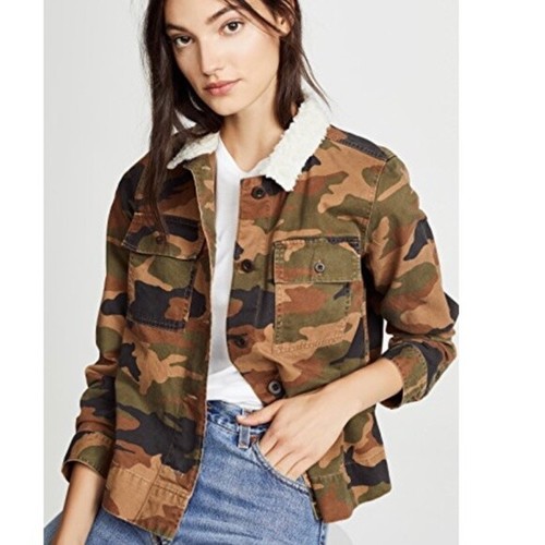 NWT Women Madewell Northward Camo Army 