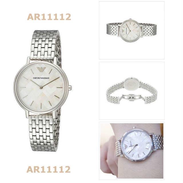 Emporio Armani AR11112 Ladies Silver Watch – Fashion Time Pieces