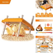 Chicken Brooder Heater 10"x10" Energy Efficient Safe Chick Warmth 15 Chicks Broo