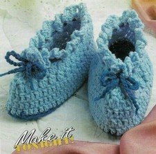 LADIES' SLIPPERS 3 SIZES WOMEN'S DIGEST SIZE CROCHET PATTERN INSTRUCTIONS