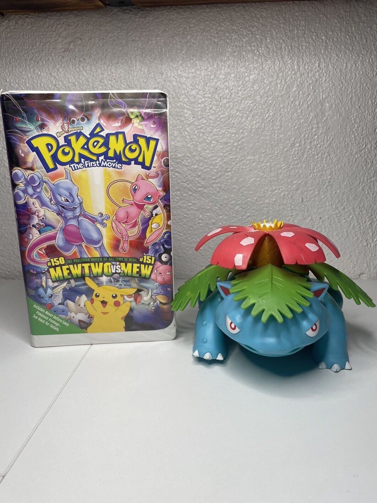 Pokemon Venusaur Epic Battle Figure Fully Articulated Toy With VHS TESTED WORKS