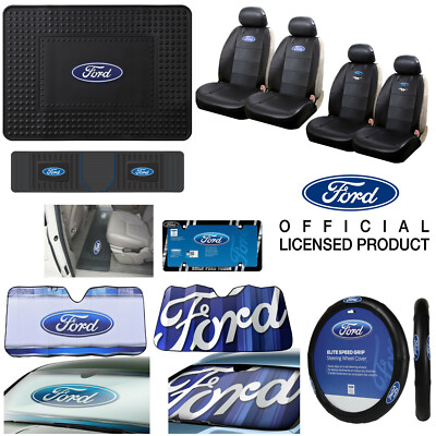 New FORD Floor Mats / Seat Covers / Steering Wheel Cover / Sun Shade