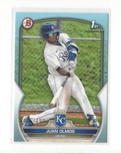 2023 Bowman Prospects Sky Blue #BP136 Juan Olmos Royals /499 