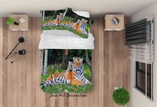 3D Tiger Quilt Cover Set Duvet Cover Bedding Pillowcases