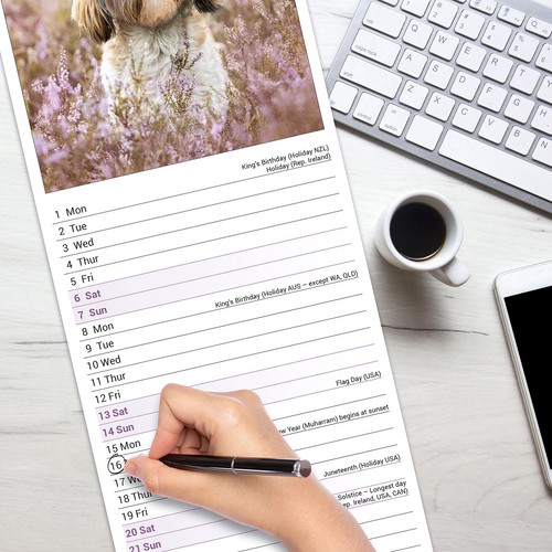Shih Tzu Slim 2026 Kalender | Slimline Hunderasse Geschenk 15% RABATT MEHRFACHBESTELLUNGEN - Bild 4 von 8