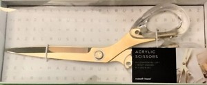 9" ACRYLIC SCISSORS by RUSSELL-HAZEL~BRAND NEW~BID@$19.99~U JUST MIGHT BE QUEEN!