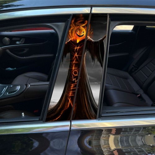 2PCS Skull Car Center Pillar Sticker B-Pillar Protective Film Decor Pillar Decal - Picture 32 of 43
