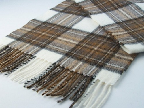 Sciarpa Stewart abito naturale tartan - Foto 2 di 2